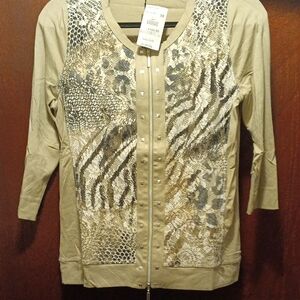 Gollehaug Woman's 3/4 Sleeve Lightweight Jacket Size 8